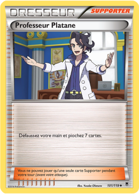 Carte Pokémon Professeur Platane 101/119 Peu commune Vigueur Spectrale