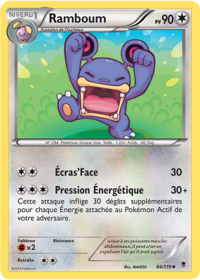 Carte Pokémon Ramboum 84/119 Peu commune Vigueur Spectrale