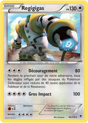 Carte Pokémon Regigigas 86/119 Holographique Vigueur Spectrale