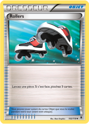 Carte Pokémon Rollers 103/119 Peu commune Vigueur Spectrale