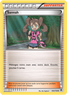 Carte Pokémon Sannah 104/119 Peu commune Vigueur Spectrale