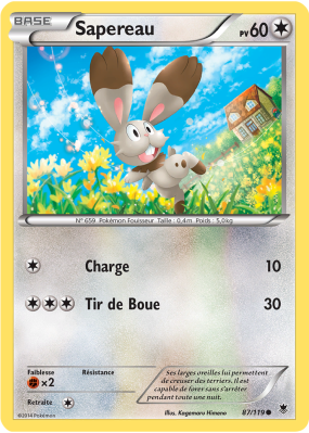 Carte Pokémon Sapereau 87/119 Commune Vigueur Spectrale