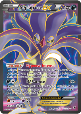 Carte Pokémon Sepiatroce-EX 115/119 Ultra Rare Vigueur Spectrale