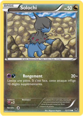 Carte Pokémon Solochi 72/119 Commune Vigueur Spectrale