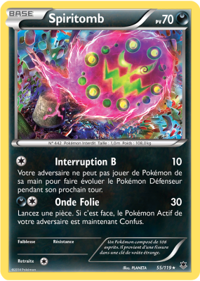 Carte Pokémon Spiritomb 55/119 Rare Vigueur Spectrale