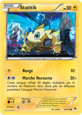 Carte Pokémon Statitik 26/119 Commune Vigueur Spectrale