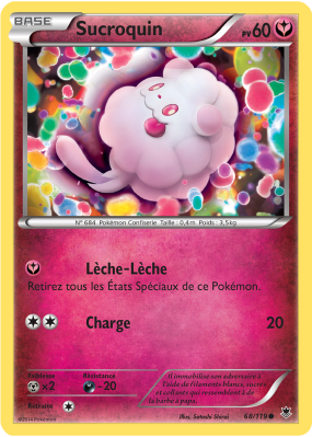 Carte Pokémon Sucroquin 68/119 Commune Vigueur Spectrale