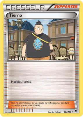 Carte Pokémon Tierno 107/119 Peu commune Vigueur Spectrale