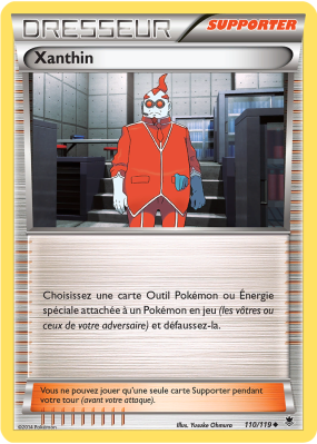 Carte Pokémon Xanthin 110/119 Peu commune Vigueur Spectrale