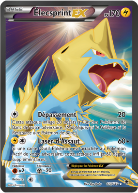 Carte Pokémon Élecsprint-EX 113/119 Ultra Rare Vigueur Spectrale