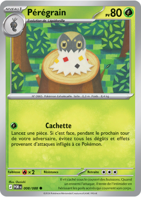 Carte Pokémon Pérégrain 008/088 Commune Équilibre Parfait