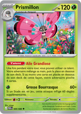 Carte Pokémon Prismillon 009/088 Peu commune Équilibre Parfait