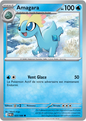 Carte Pokémon Amagara 023/088 Commune Équilibre Parfait