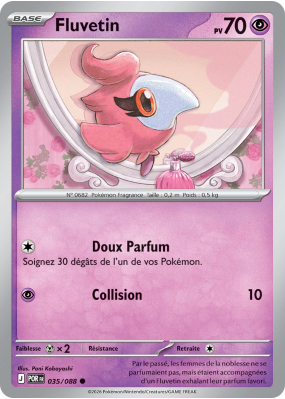 Carte Pokémon Fluvetin 035/088 Commune Équilibre Parfait