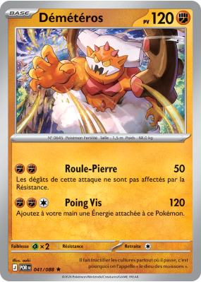 Carte Pokémon Démétéros 041/088 Holographique Équilibre Parfait