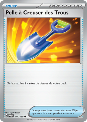 Carte Pokémon Pelle à Creuser des Trous 074/088 Commune Équilibre Parfait