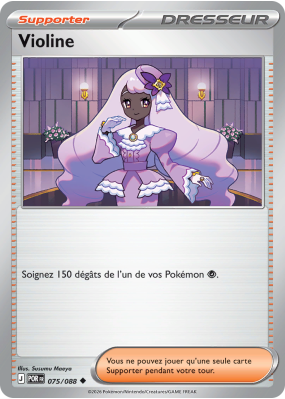 Carte Pokémon Violine 075/088 Peu commune Équilibre Parfait