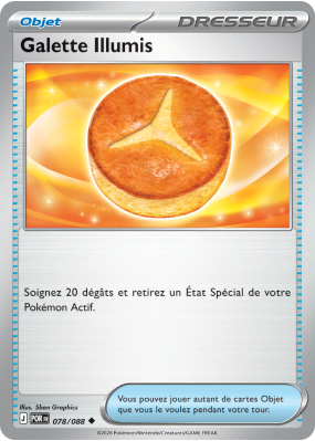 Carte Pokémon Galette Illumis 078/088 Peu commune Équilibre Parfait