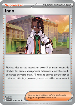 Carte Pokémon Inno 079/088 Peu commune Équilibre Parfait