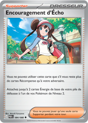 Carte Pokémon Encouragement d'Écho 084/088 Peu commune Équilibre Parfait