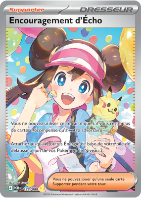 Carte Pokémon Encouragement d'Écho 123/088 Alternative Équilibre Parfait