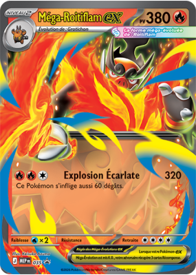 Carte Pokémon Méga-Roitiflam-ex 35 Promo ME