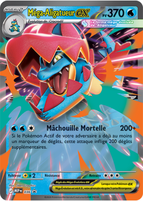 Carte Pokémon Méga-Aligatueur-ex 36 Promo ME