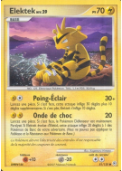 Carte Pokémon Elektek 81/130 Commune Diamant & Perle (JCC)