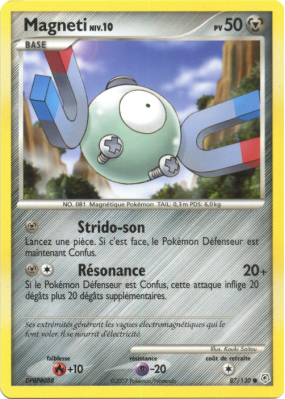 Carte Pokémon Magneti 87/130 Commune Diamant & Perle (JCC)