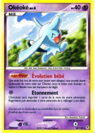 Carte Pokémon Okéoké 42/130 Rare Diamant & Perle (JCC)
