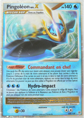 Carte Pokémon Pingoléon NIV.X 120/130 NIV.X Diamant & Perle (JCC)