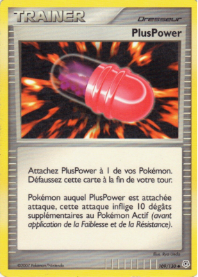 Carte Pokémon PlusPower 109/130 Peu commune Diamant & Perle (JCC)