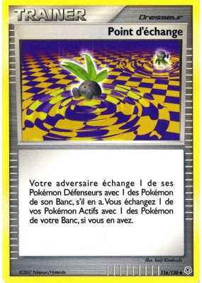 Carte Pokémon Point d'échange 116/130 Peu commune Diamant & Perle (JCC)