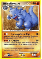 Carte Pokémon Rhinoféros 60/130 Peu commune Diamant & Perle (JCC)