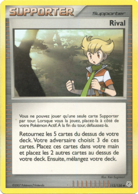 Carte Pokémon Rival 113/130 Peu commune Diamant & Perle (JCC)