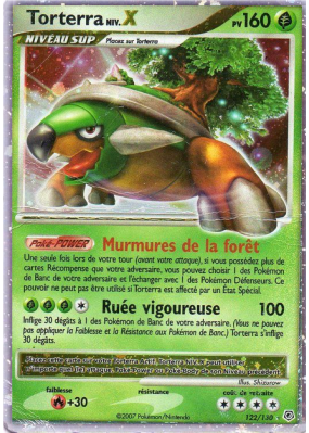 Carte Pokémon Torterra NIV.X 122/130 NIV.X Diamant & Perle (JCC)