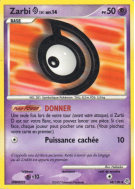 Carte Pokémon Zarbi D 68/130 Peu commune Diamant & Perle (JCC)