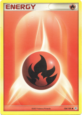 Carte Pokémon Énergie Feu 124/130 Commune Diamant & Perle (JCC)
