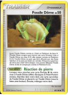 Carte Pokémon Fossile Dôme 89/100 Commune Aube Majestueuse