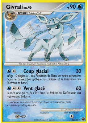 Carte Pokémon Givrali 20/100 Rare Aube Majestueuse