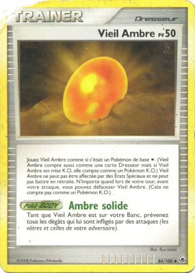 Carte Pokémon Vieil Ambre 84/100 Peu commune Aube Majestueuse