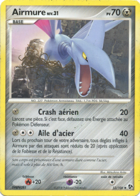 Carte Pokémon Airmure 53/106 Peu commune Duels au sommet