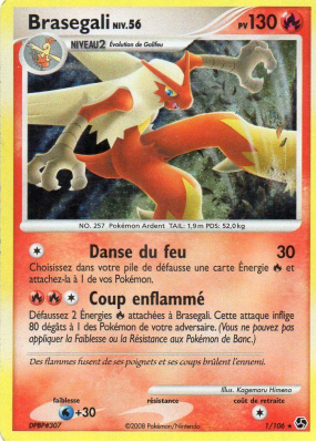 Carte Pokémon Brasegali 1/106 Holographique Duels au sommet