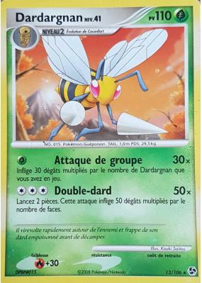 Carte Pokémon Dardargnan 13/106 Rare Duels au sommet