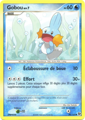 Carte Pokémon Gobou 80/106 Commune Duels au sommet