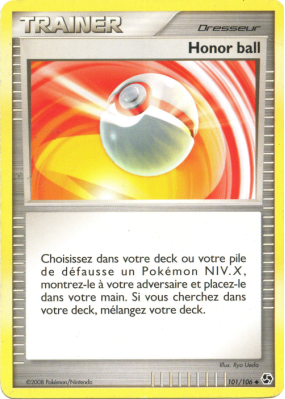 Carte Pokémon Honor ball 101/106 Peu commune Duels au sommet