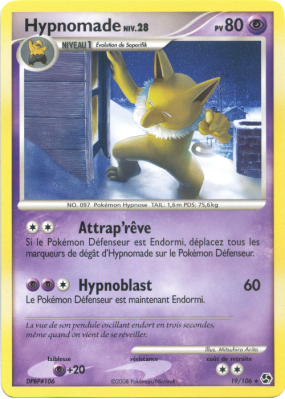 Carte Pokémon Hypnomade 19/106 Rare Duels au sommet