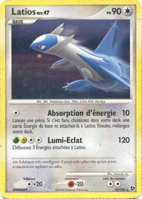 Carte Pokémon Latios 23/106 Rare Duels au sommet