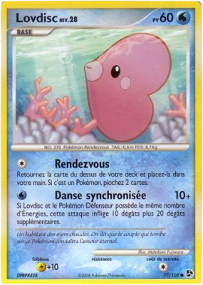 Carte Pokémon Lovdisc 77/106 Commune Duels au sommet