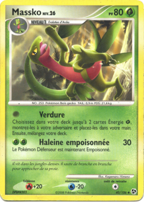 Carte Pokémon Massko 40/106 Peu commune Duels au sommet